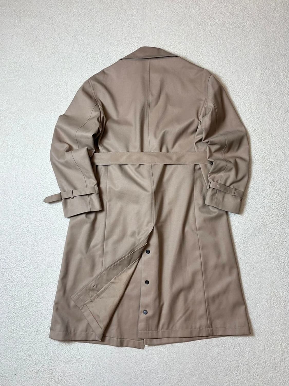 쿠어 COOR 미니멀 울 벨티드 트렌치 코트 PN7522 상품이미지5