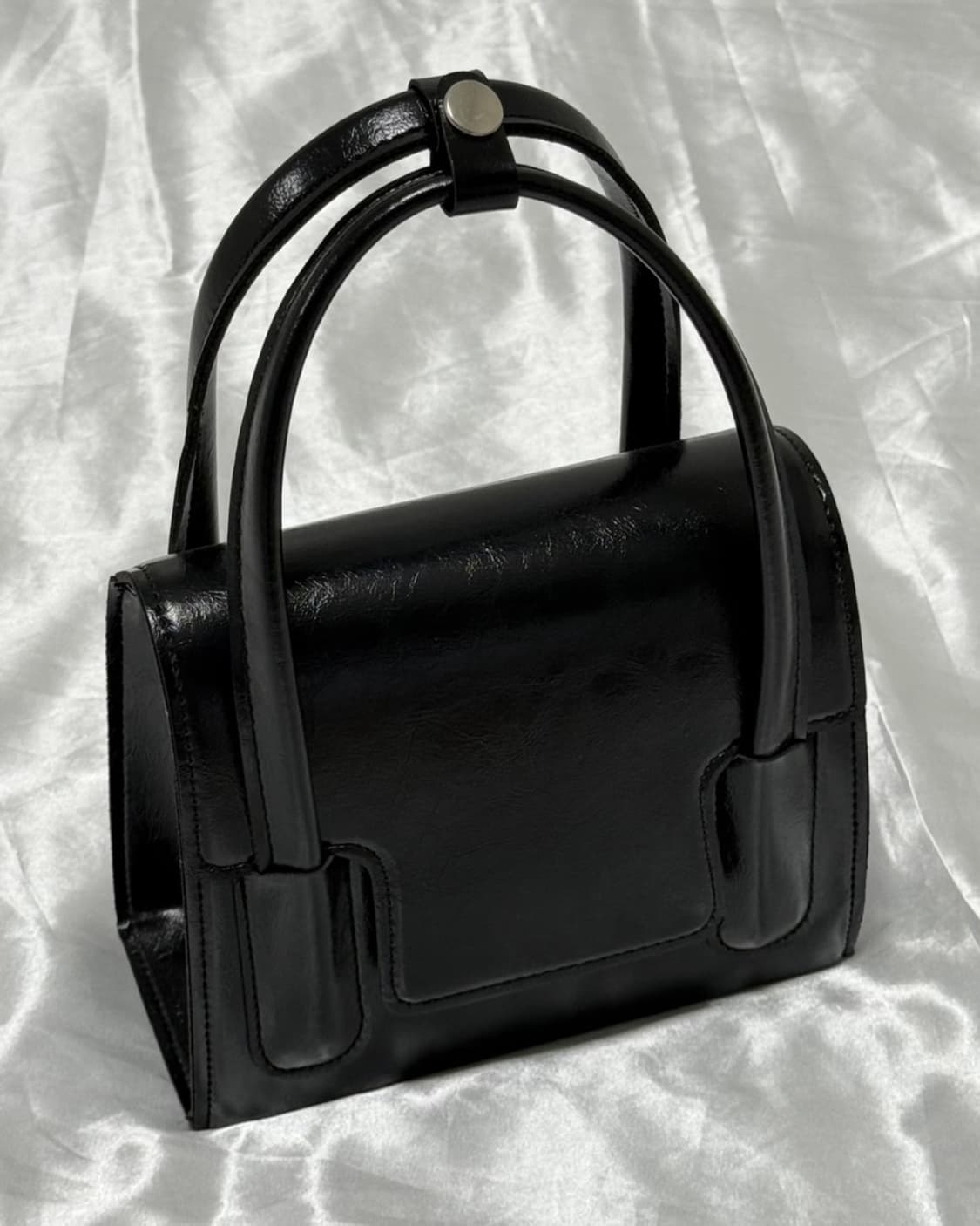 (새상품) 블랙 레더백  상품이미지1