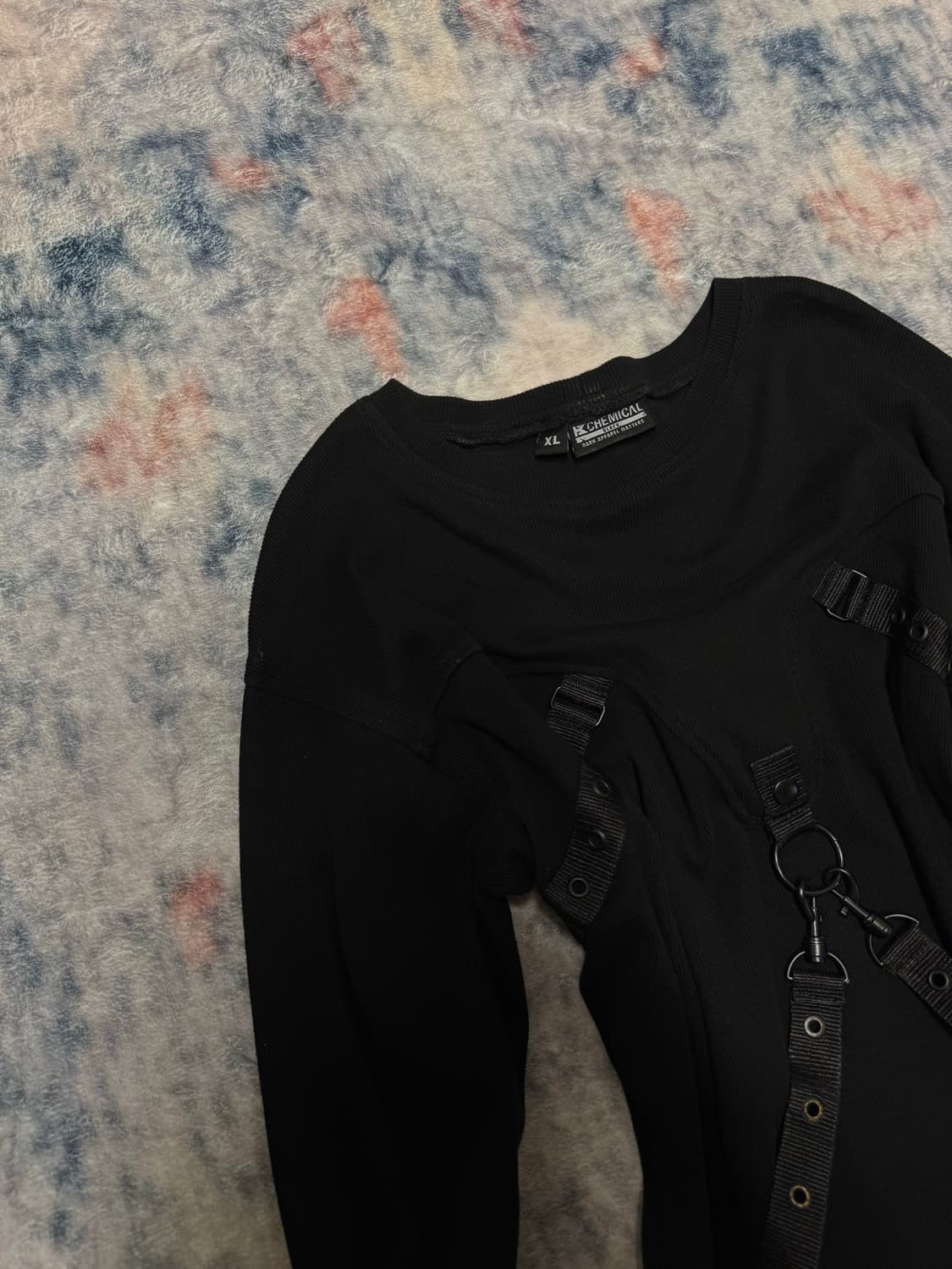 Chemical black 00s bondage gimmick ribbe 상품이미지3