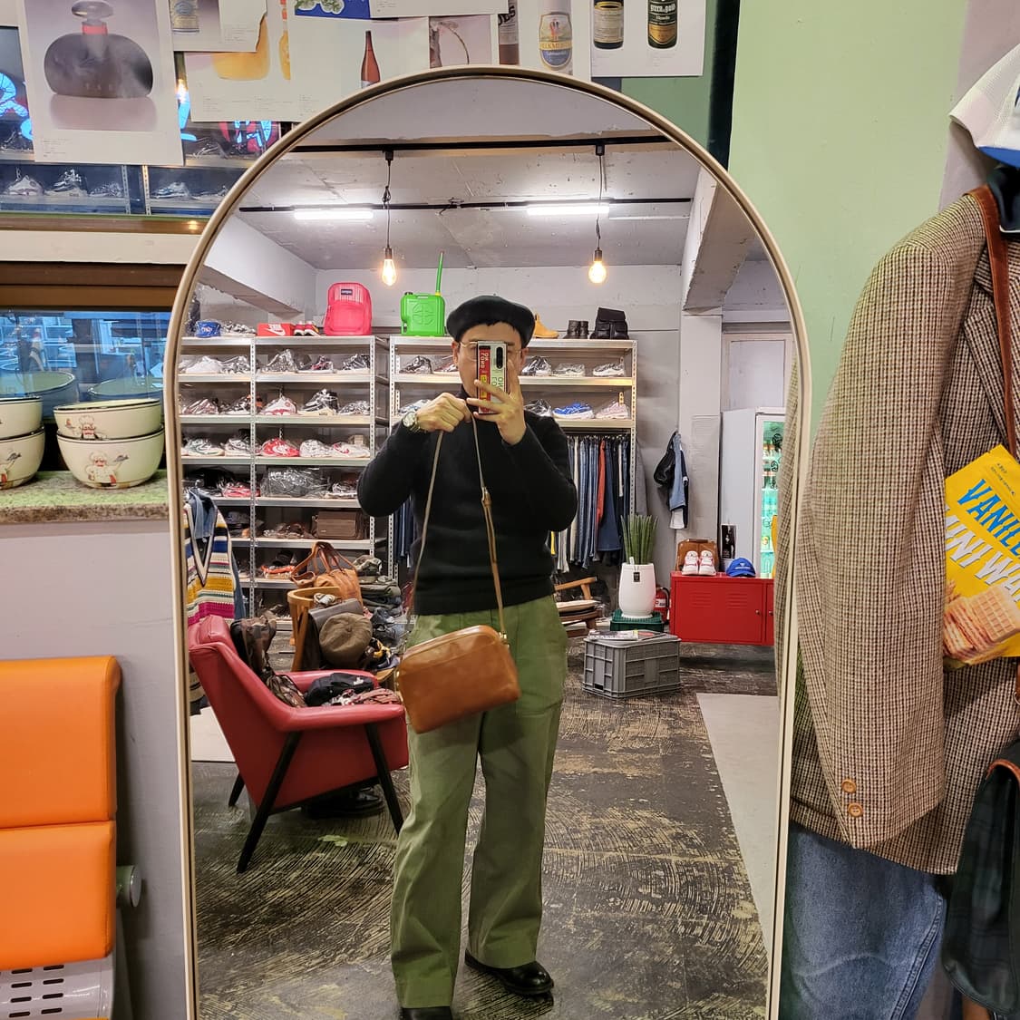 NICOLE 레더 크로스백 상품이미지2