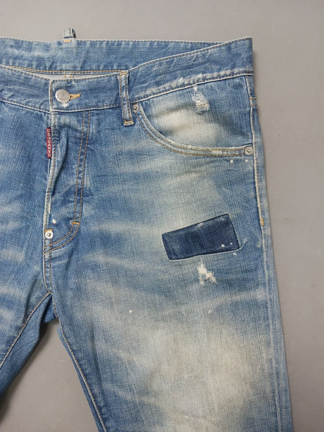 [34] 정품 디스퀘어드2 데미지 리페어 슬림진 청바지 상품이미지4