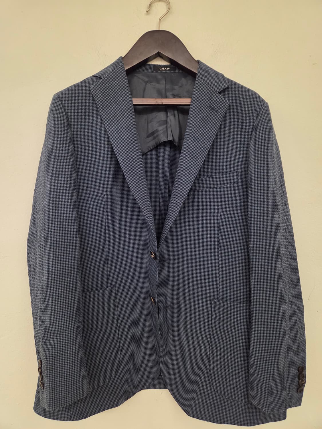 갤럭시 체크 패턴 남성 자켓 48B 상품이미지1