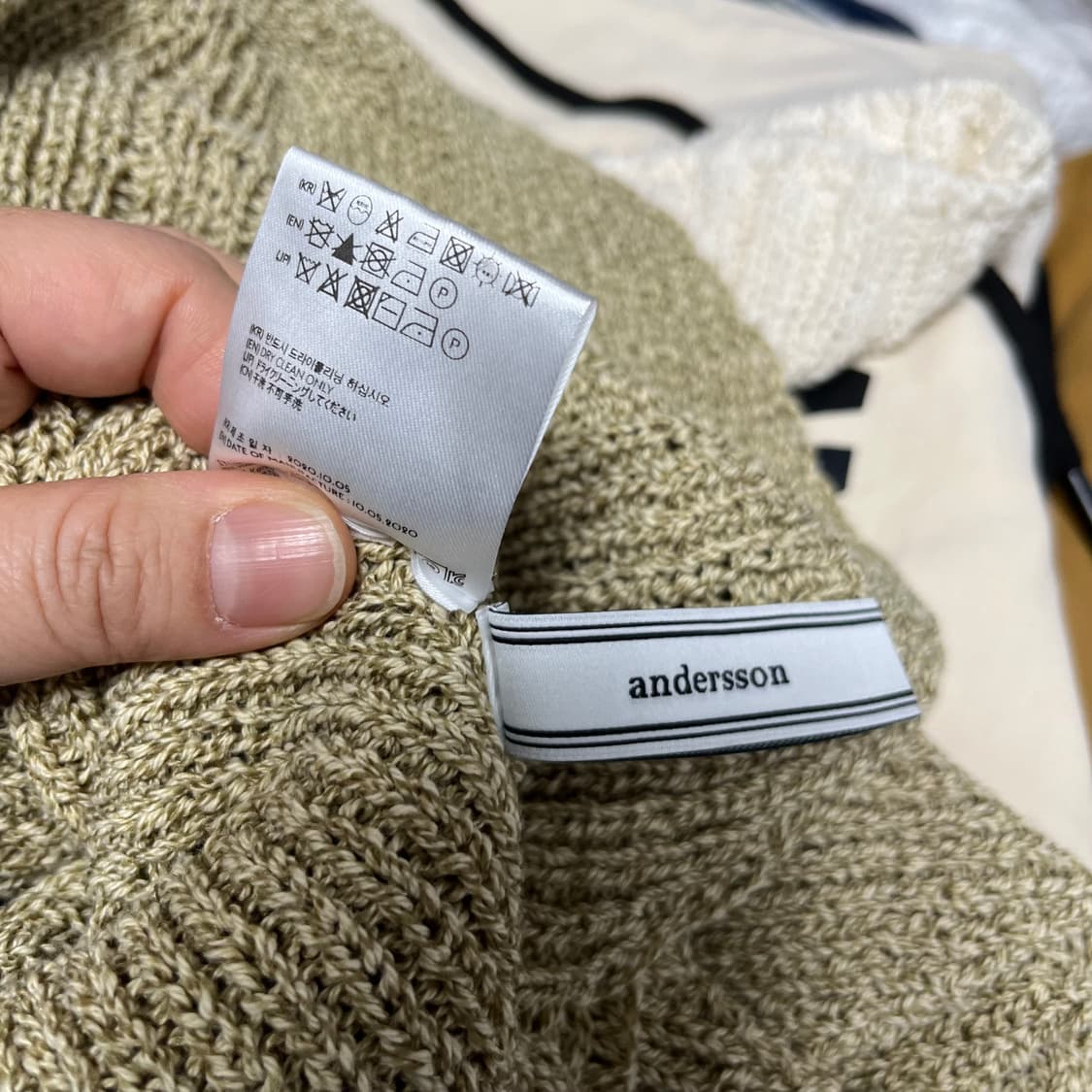 앤더슨벨 민소매 니트 슬리브 m 상품이미지4