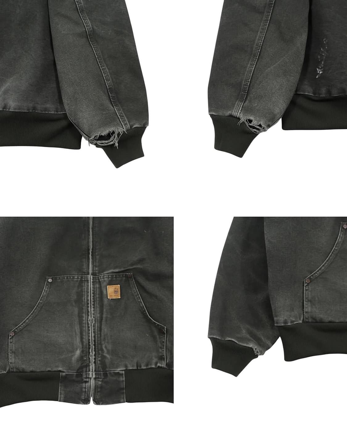 2010 칼하트 J25 MOS 덕 액티브 자켓 모스 그린 써멀 안감 상품이미지7