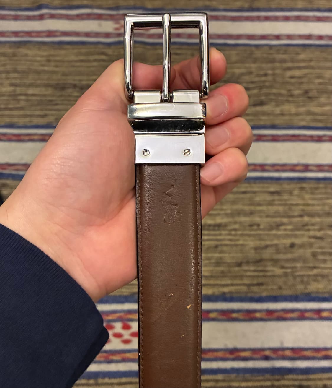 (30~33)POLO 폴로랄프로렌 리버시블 양면 레더벨트 가죽벨트 상품이미지3