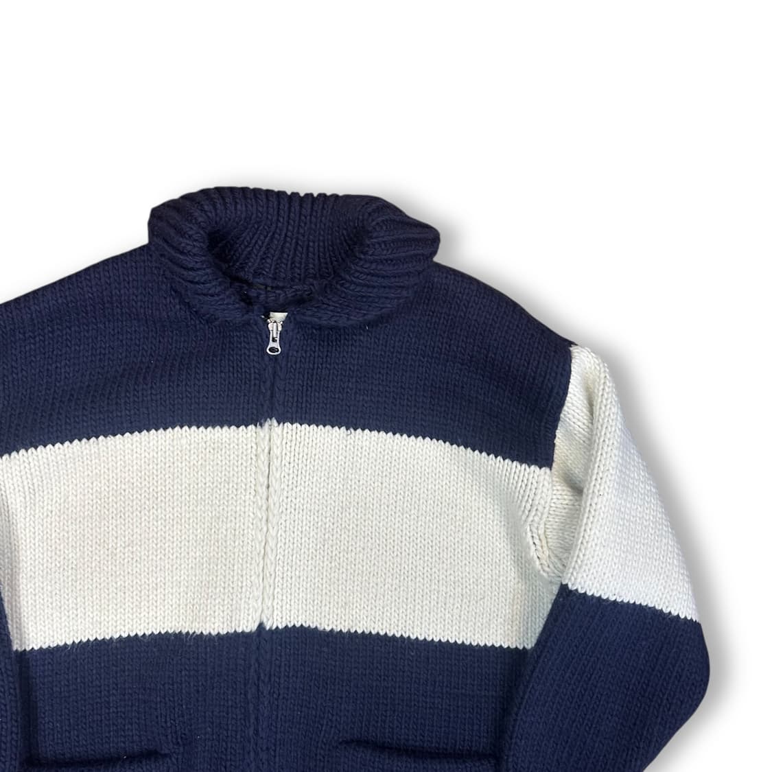 앵글런 헤비울 니트 집업 상품이미지2