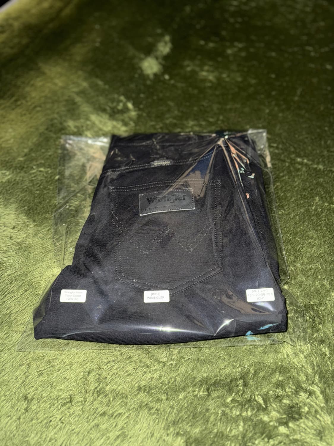 [32] Wrangler 랭글러 재팬 웜 터치 코튼 블렌디드 팬츠 블랙 상품이미지10