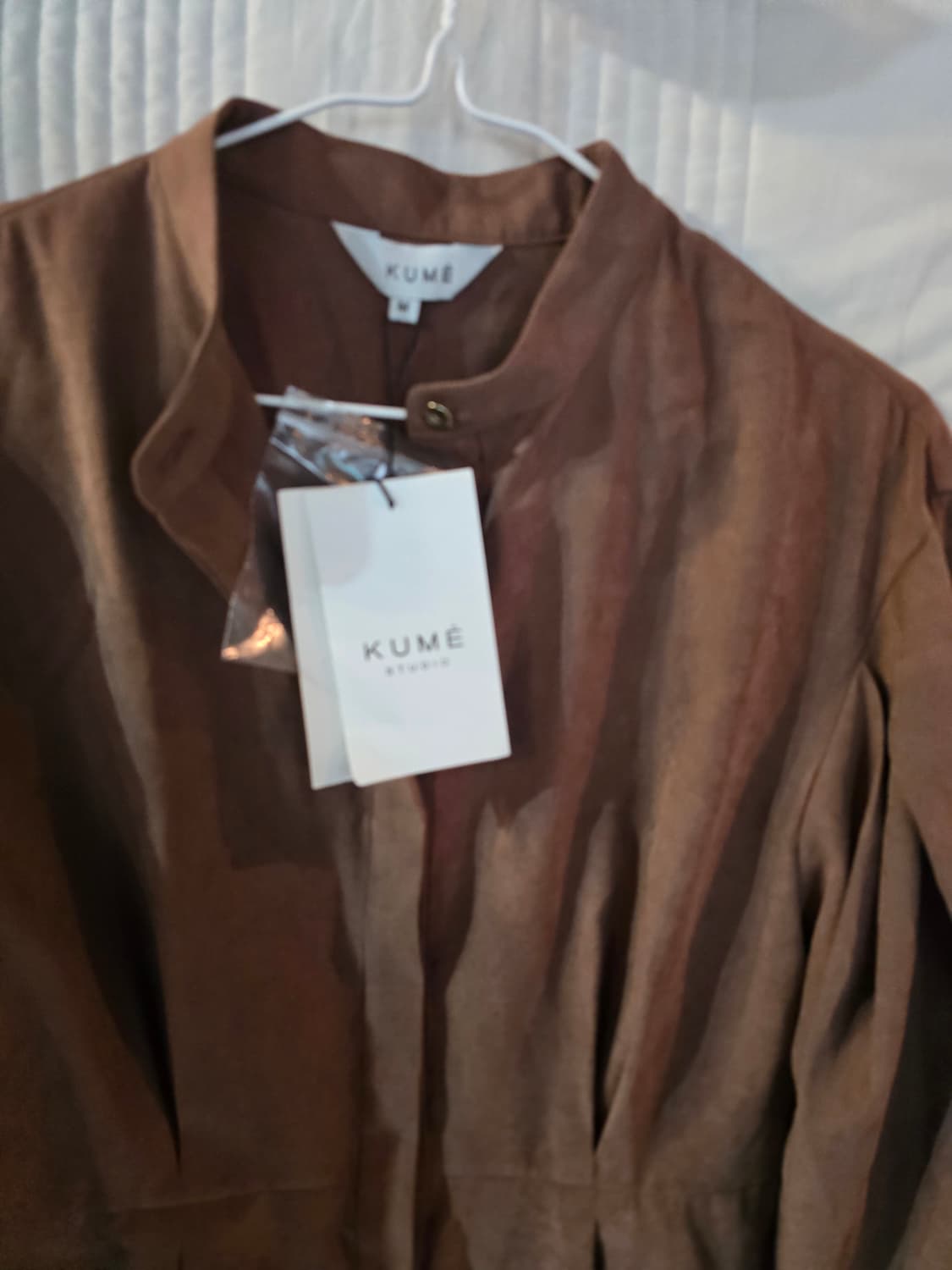 KUME 스튜디오 브라운 셔츠 상품이미지1
