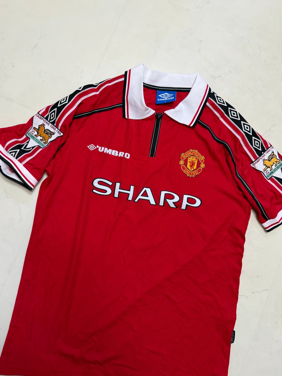 맨유 데이비드 베컴 유니폼 98 00 트레블 시즌 상품이미지4