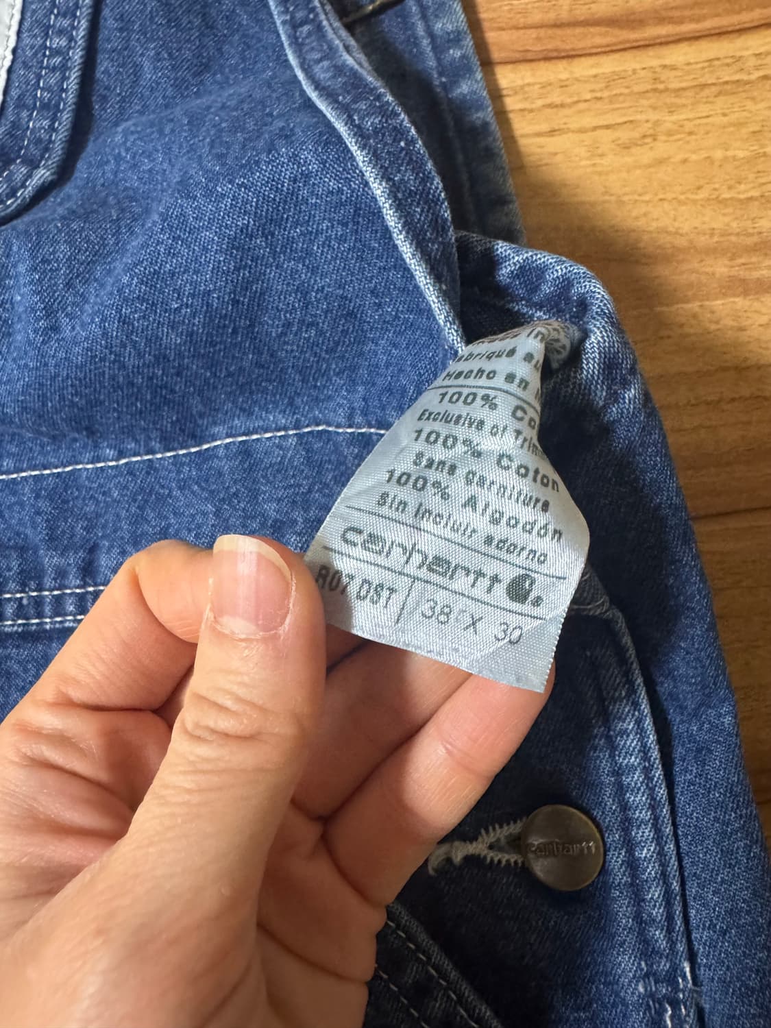 칼하트 오버롤 멜빵바지 38X30 상품이미지2