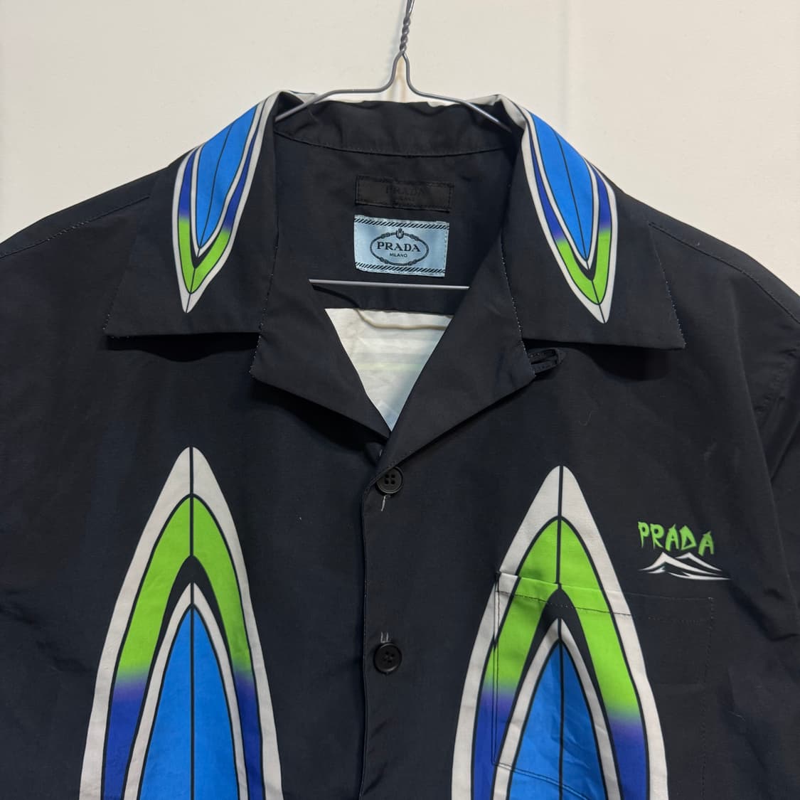 프라다 서핑 프린팅 반팔 셔츠 남방 상품이미지2