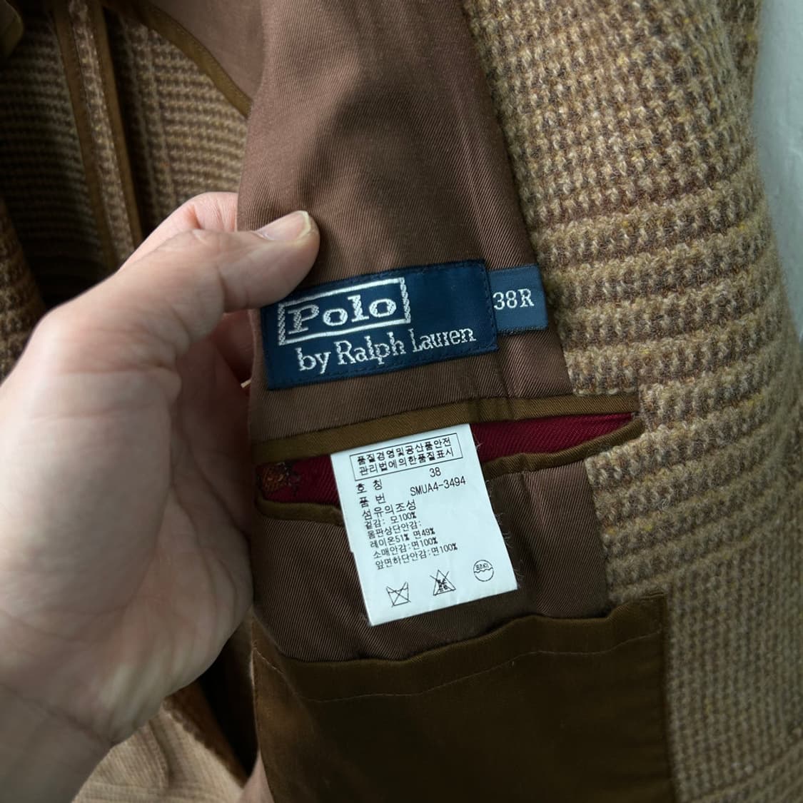 16490 - 폴로 랄프로렌 글렌 체크 울 블레이저 자켓 (38R) 상품이미지7