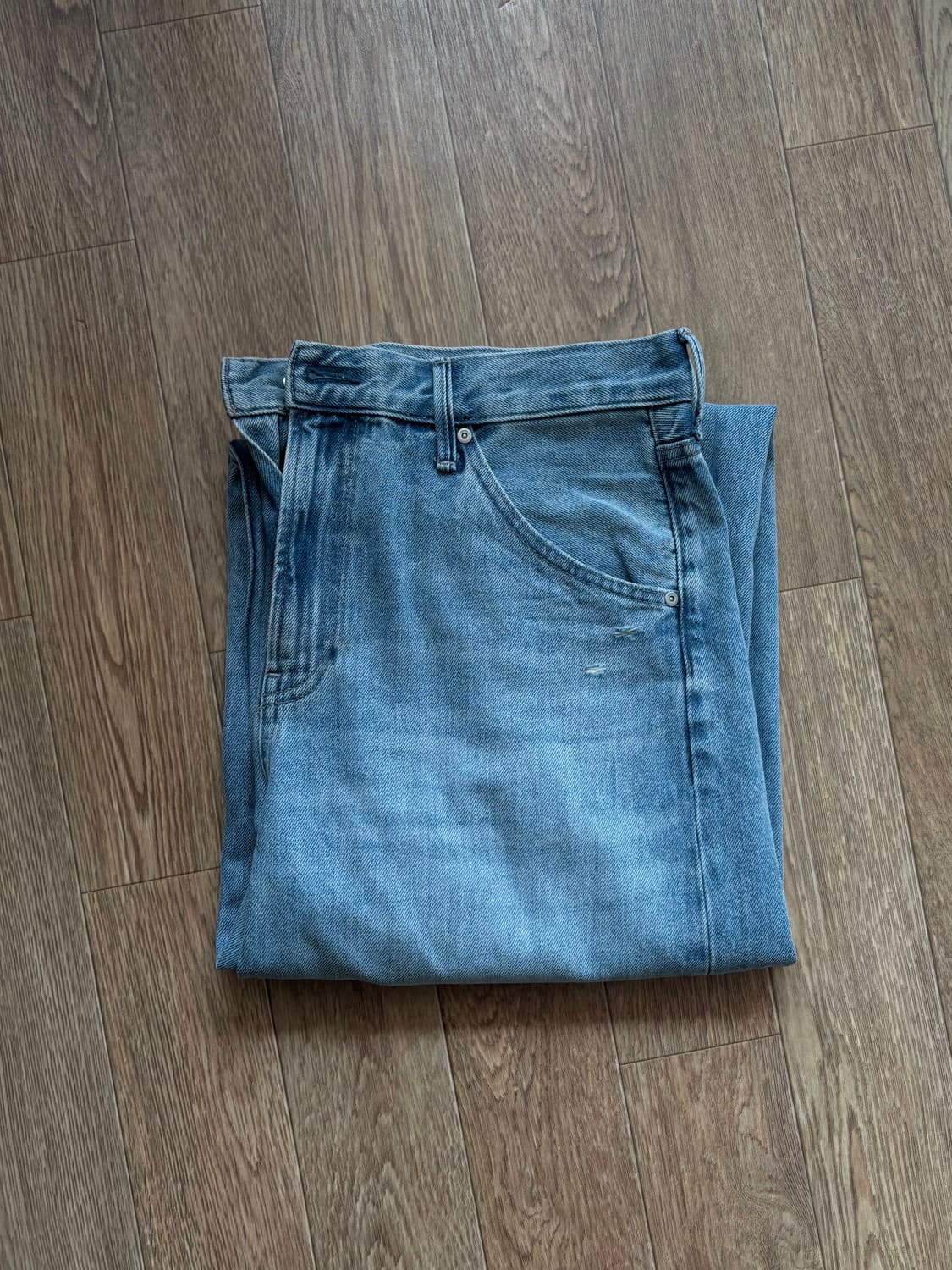 [30] 유니클로 배기커브진 (75cm) 64 blue 상품이미지2