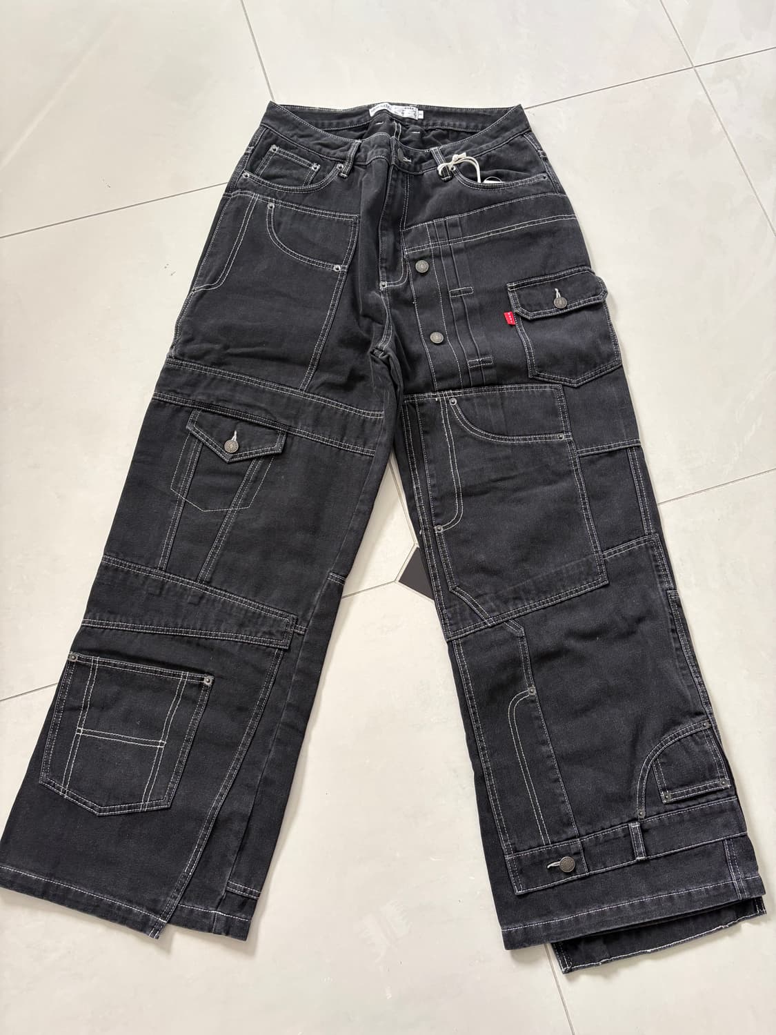 CLUSTERS DENIM PANTS -BLACK- 상품이미지4