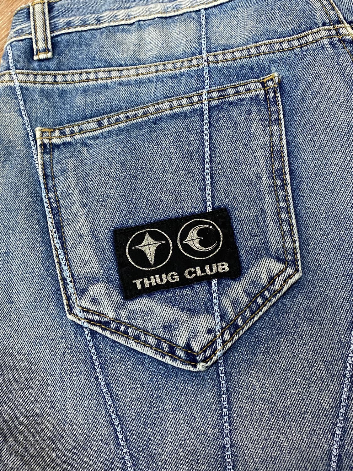 떠그클럽 체인스티치 데님 팬츠 청바지 3 상품이미지4