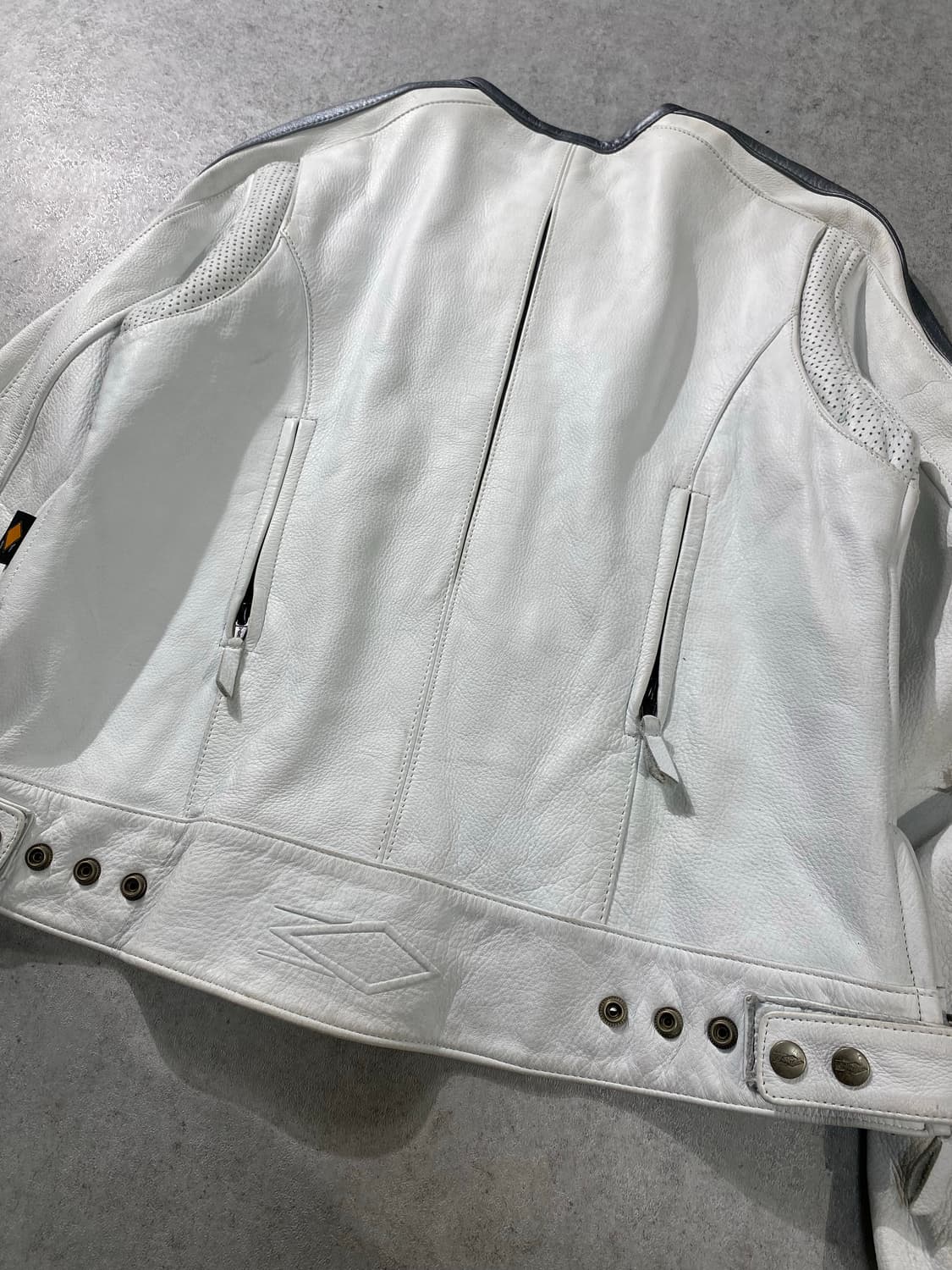 [M] POWER-TRIP 리얼레더 레이싱 가죽자켓 상품이미지6