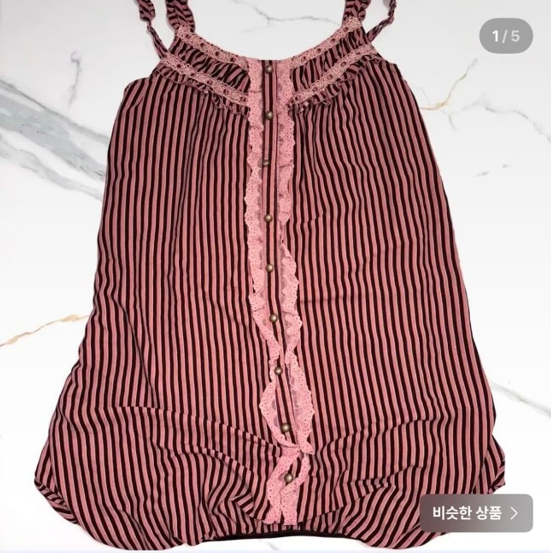 엑시즈팜 라떼갸루 슈슈룬 쇼콜라깔 딸초 미니 원피스 상품이미지1