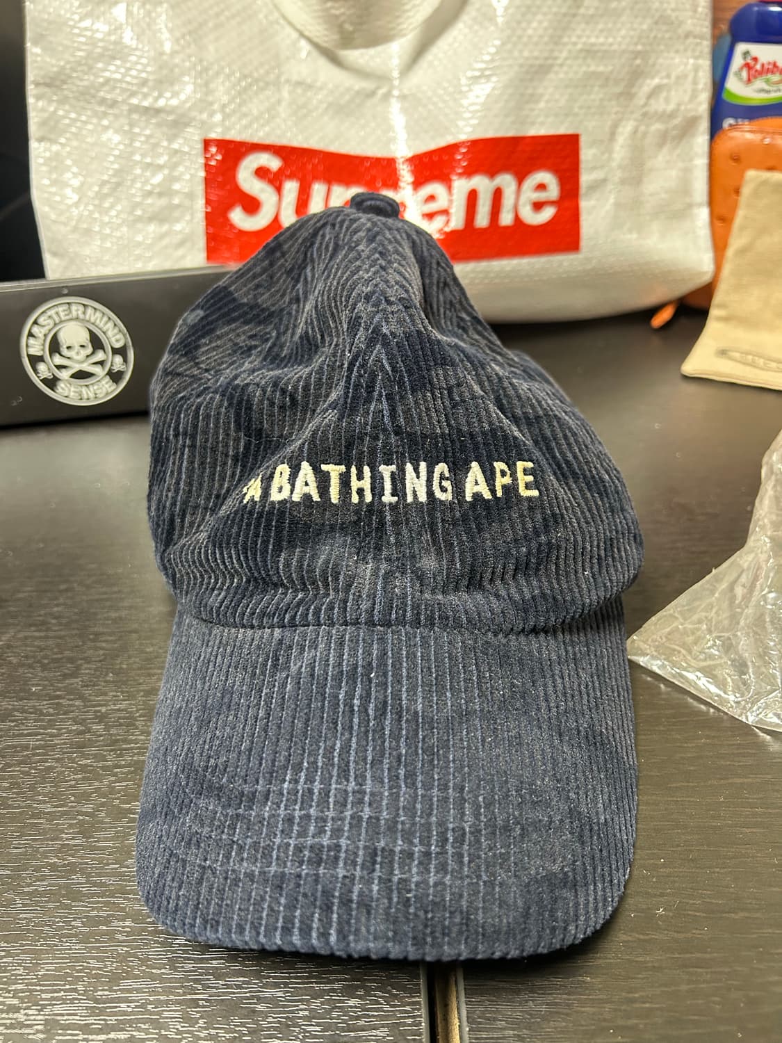 Bape 코듀로이 볼캡 상품이미지1