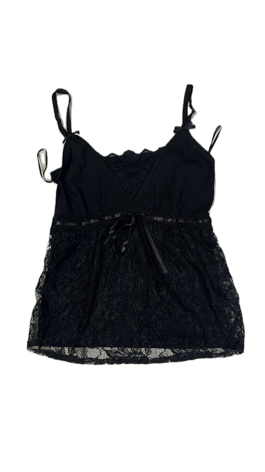 빈티지 Vintage LUCCICA Black lace camisole 상품이미지1