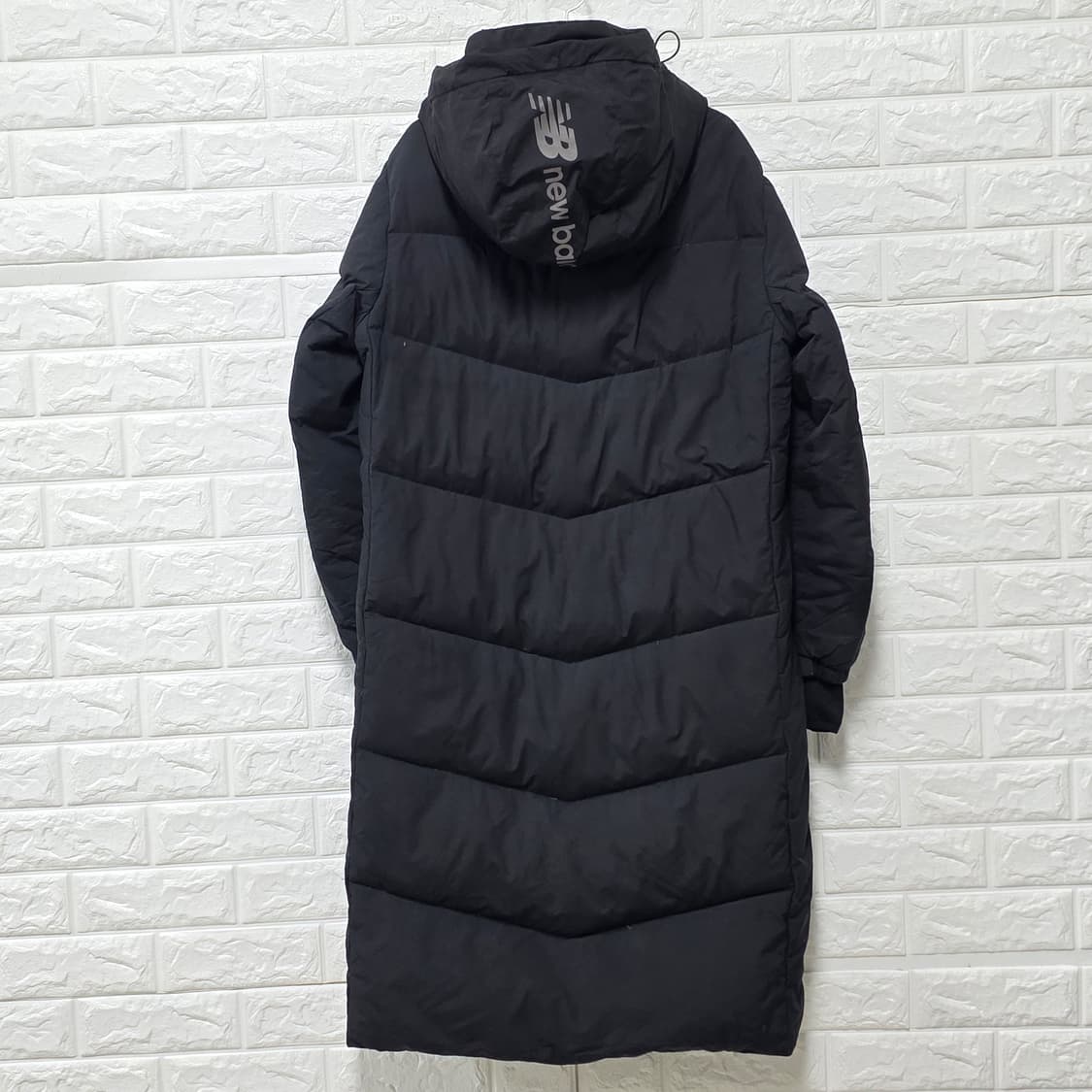 택포) 뉴발란스 구스다운 롱패딩 블랙 S 상품이미지4