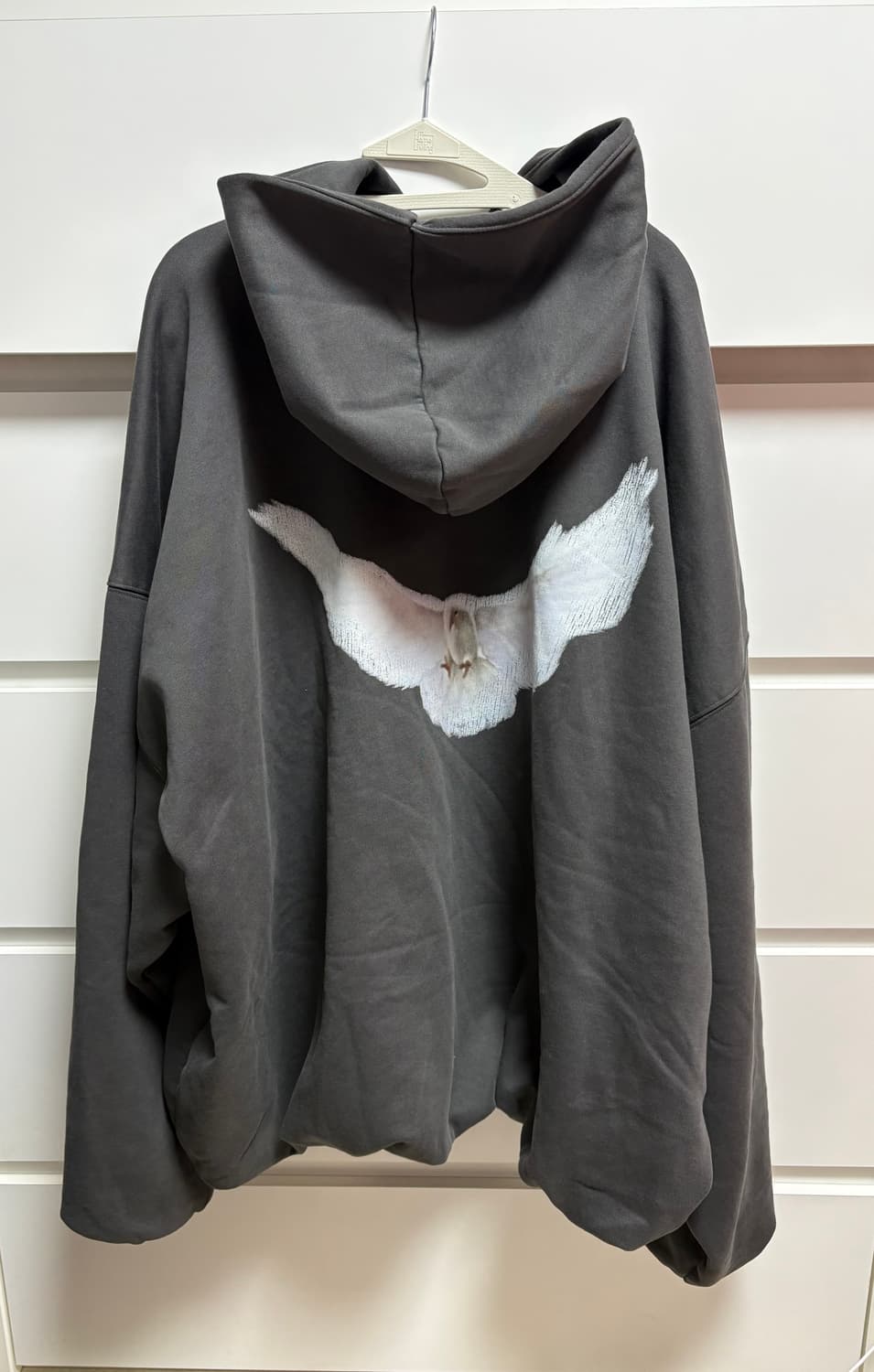 XXL 이지 갭 발렌시아가 도브 후드 블랙 상품이미지4