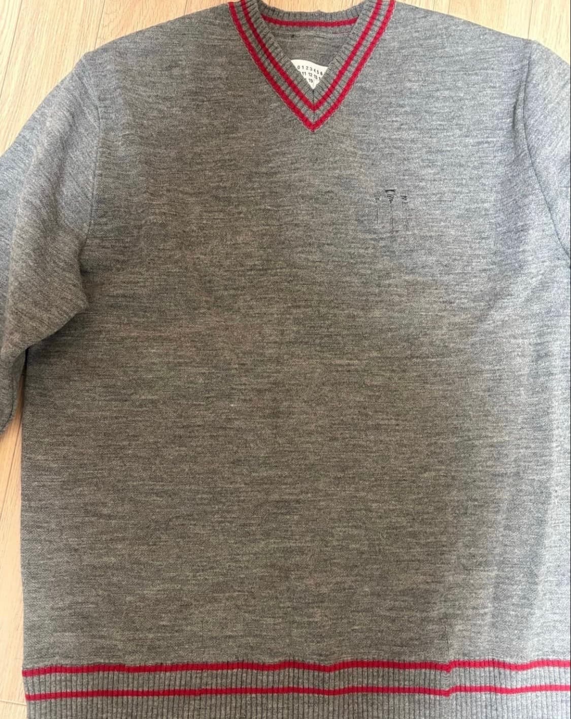 메종 마르지엘라 브이넥 디스트로이드 니트(S) 상품이미지2