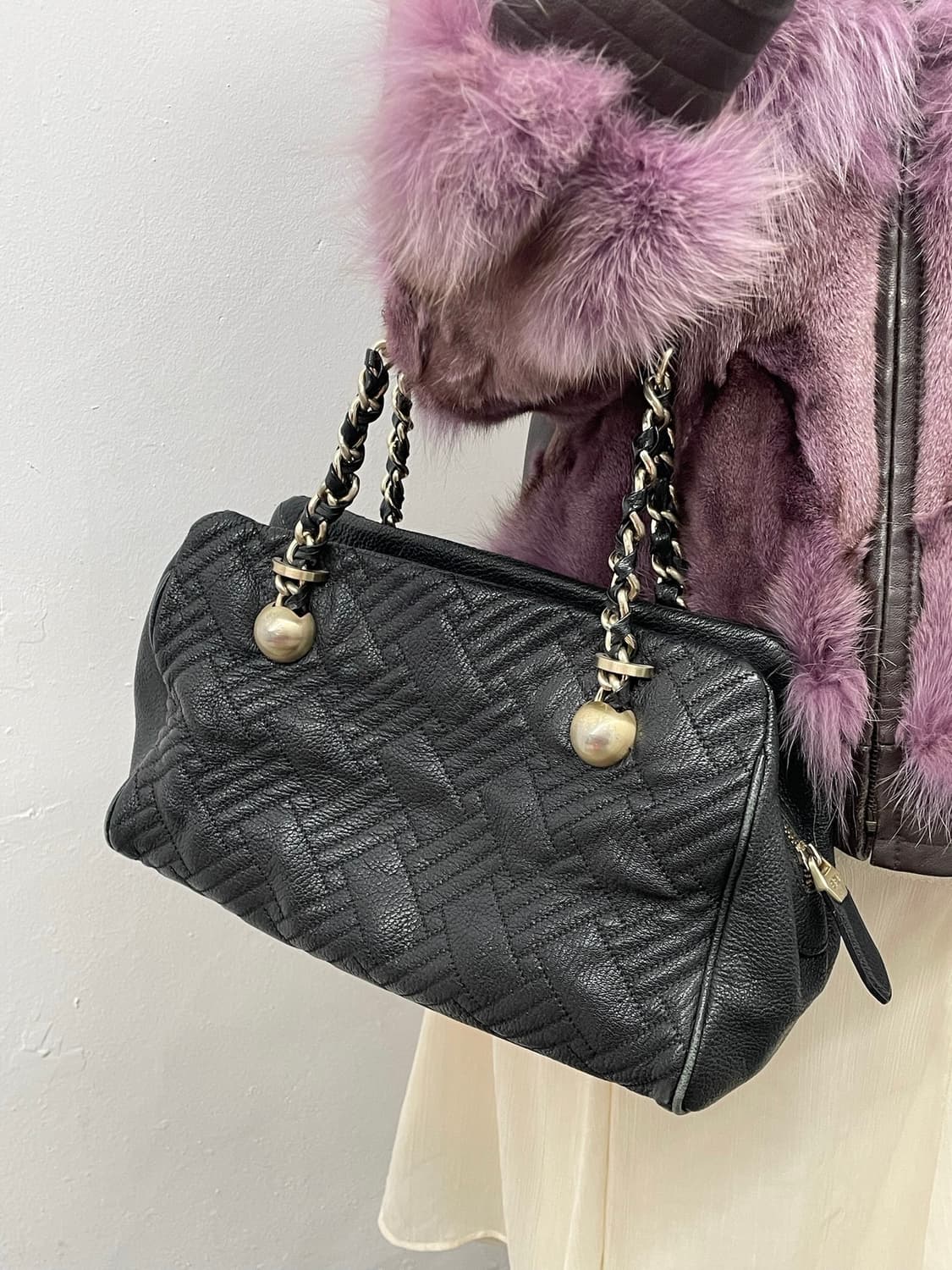 발렌시아가 00s 퀼팅 체인 보스톤백 상품이미지2