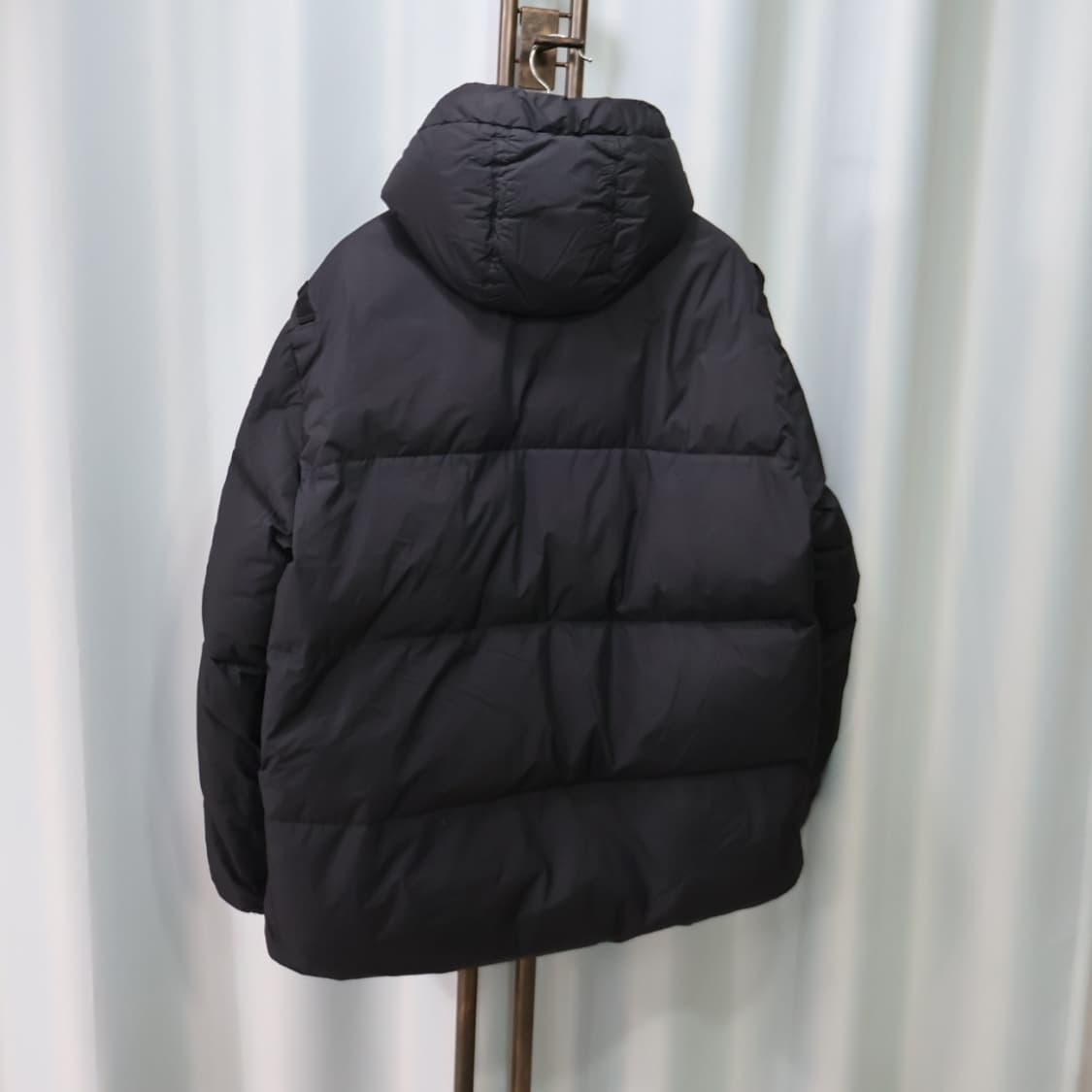 스톤아일랜드 크링클랩스 나일론 후드 블랙 패딩 XXL/110 상품이미지7