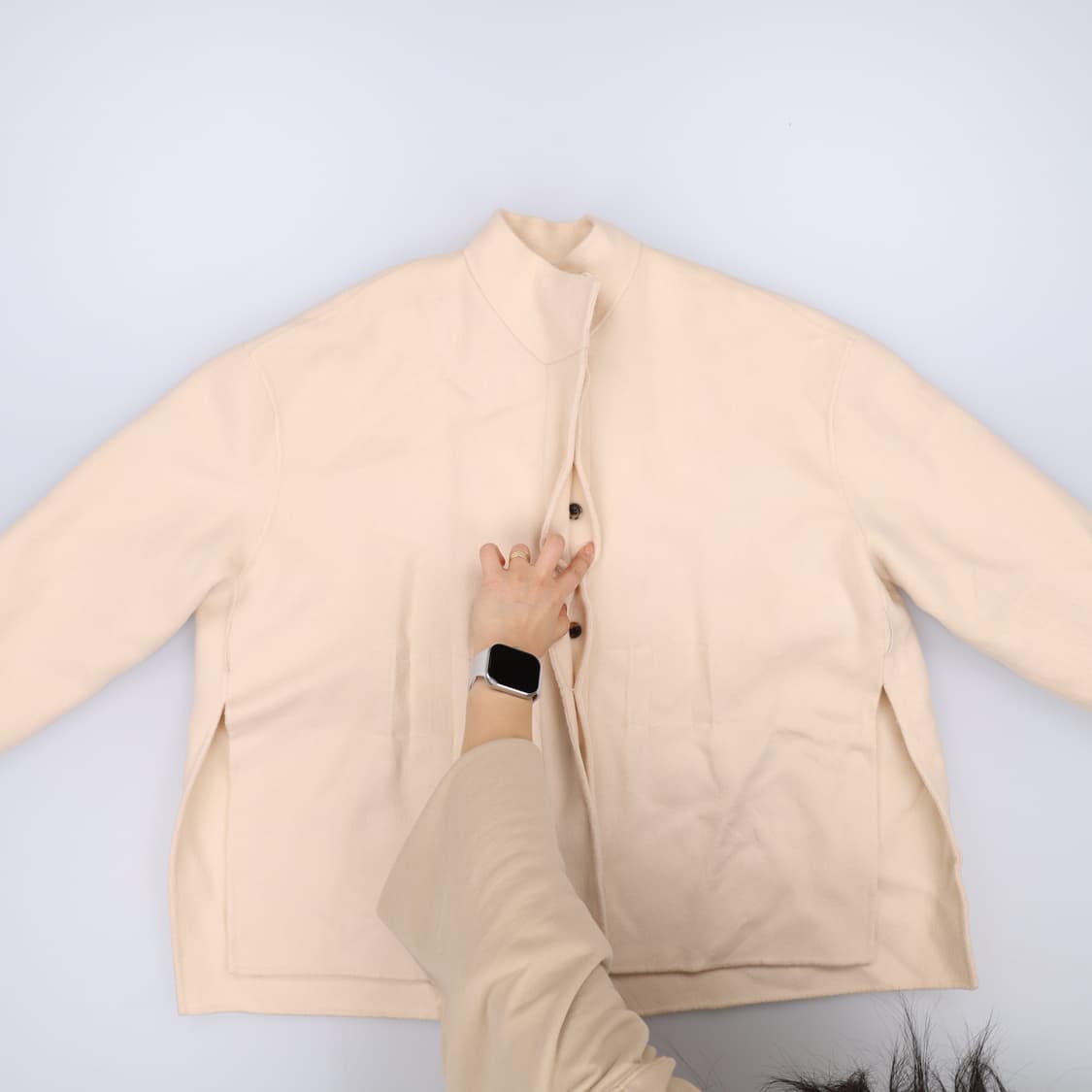 [실측확인] 새상품 원앤드 가오리핏 울 코트 0105J 상품이미지2