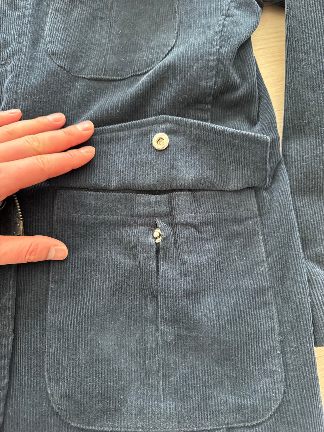 코듀로이 스포츠 자켓 네이비 L 상품이미지8