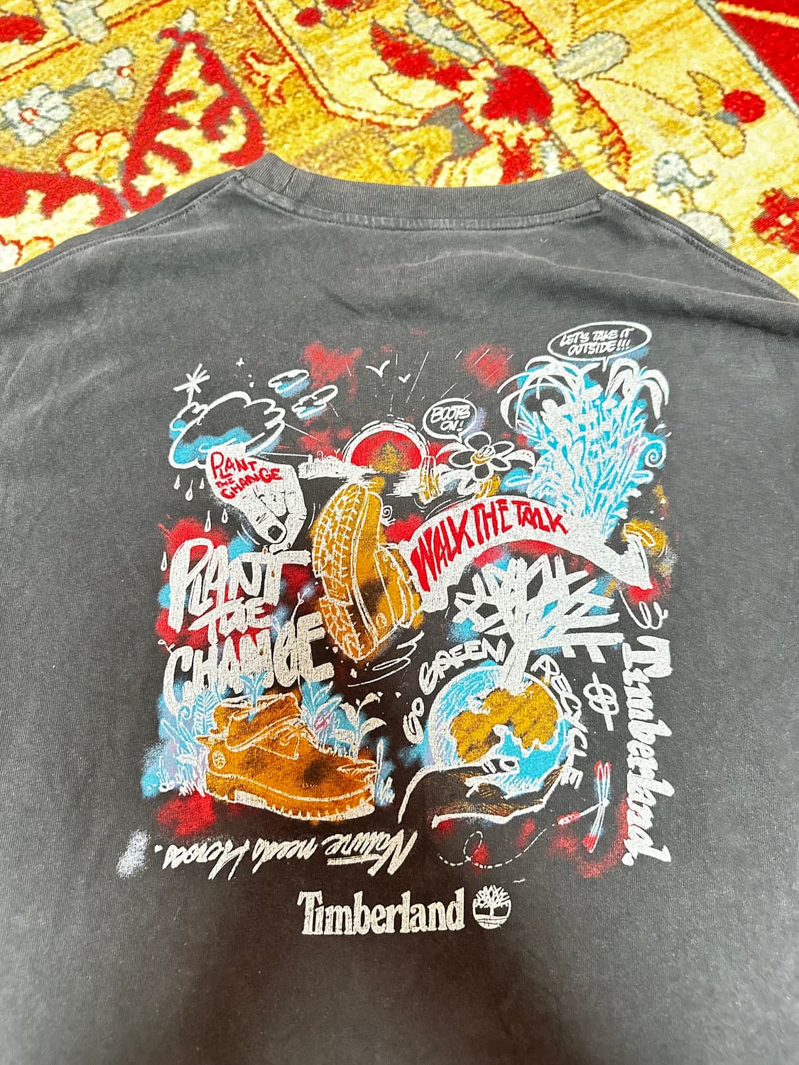 팀버랜드 백로고 프린팅 반팔 티셔츠 상품이미지3