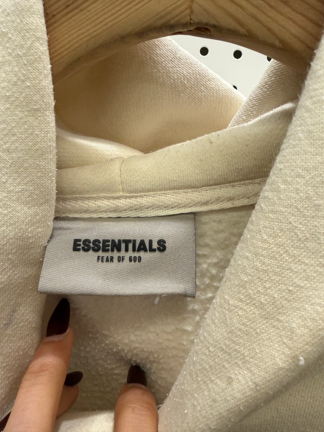 피어오브갓 에센셜 후드티 크림 U1479 상품이미지5