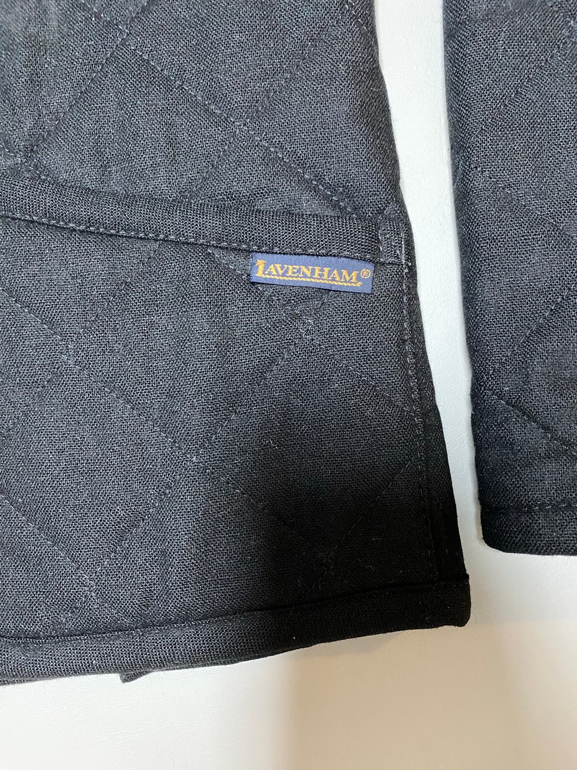 영국 라벤햄Lavenham 울퀼팅 자켓 블랙 34 상품이미지5