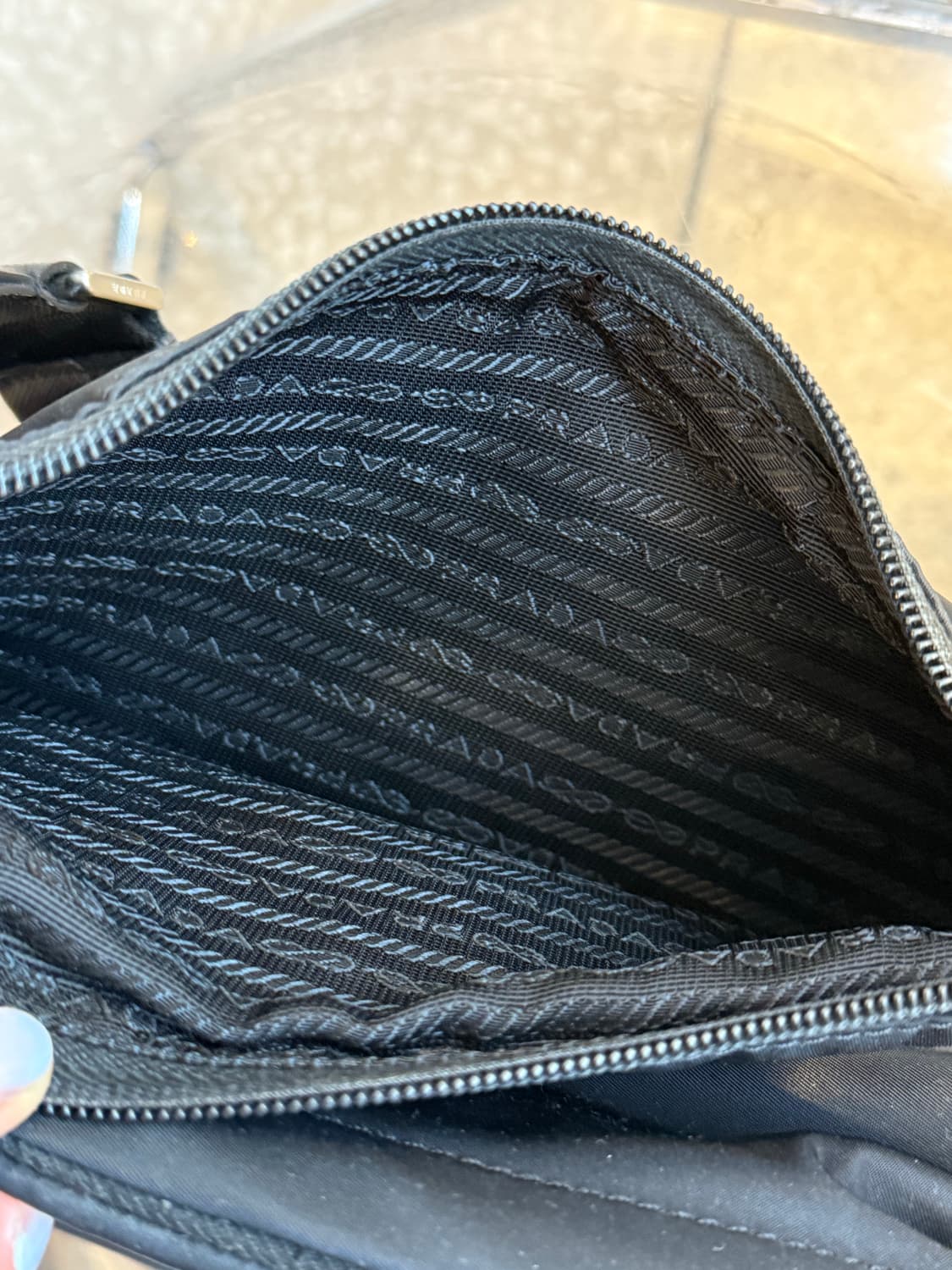 Prada Nylon Saffiano Leather Bag Strap B 상품이미지3