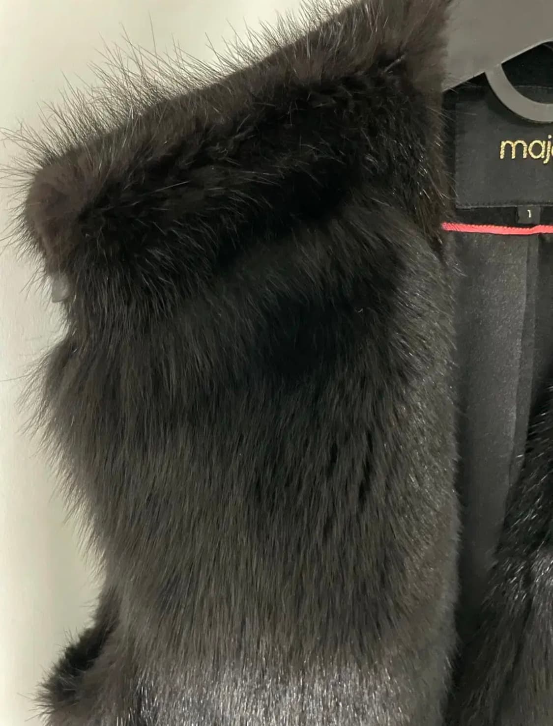 Maje 마쥬 폭스퍼 베스트 퍼자켓 퍼조끼 상품이미지3