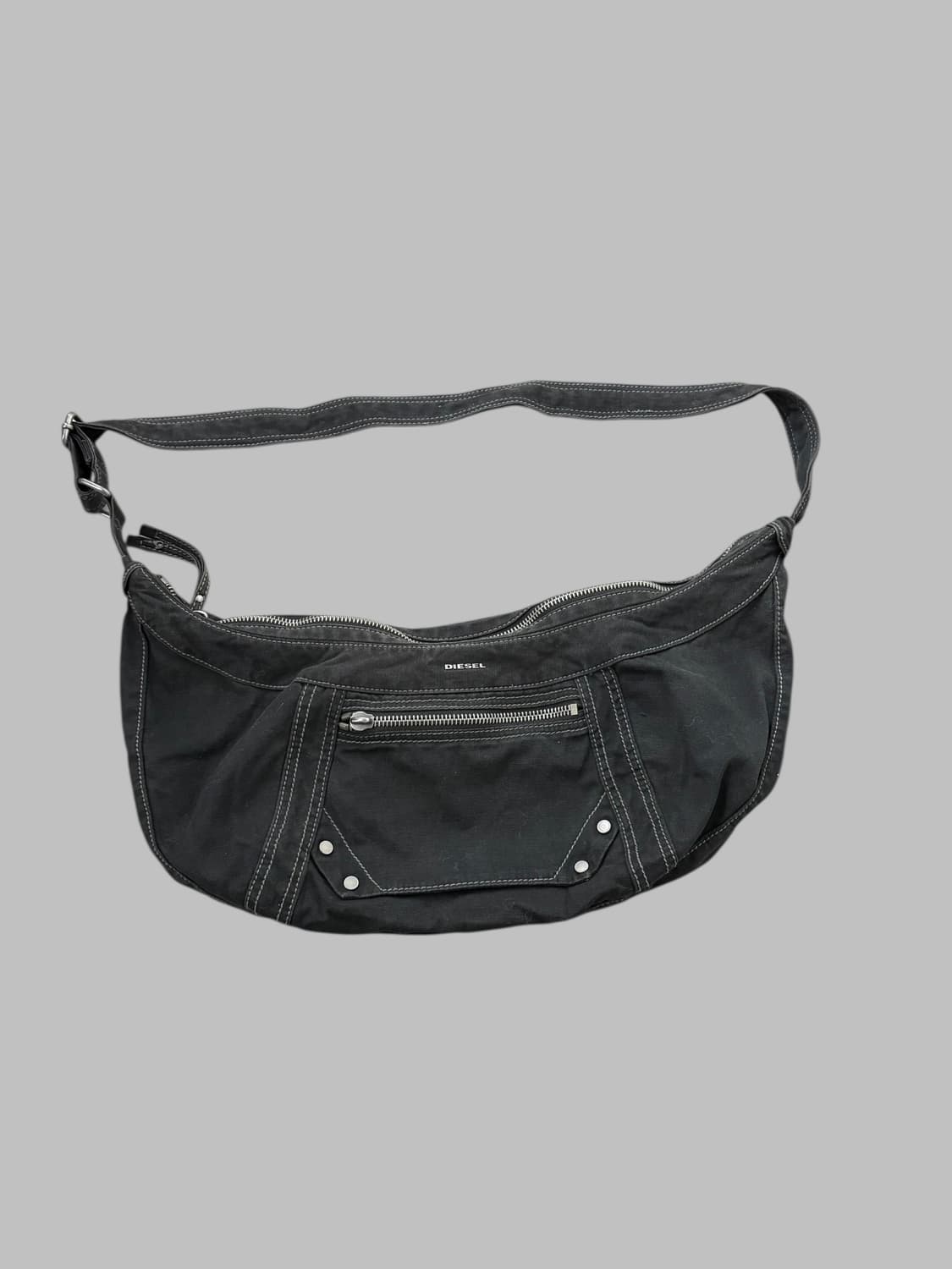 DIESEL canvas shoulder bag black  상품이미지1