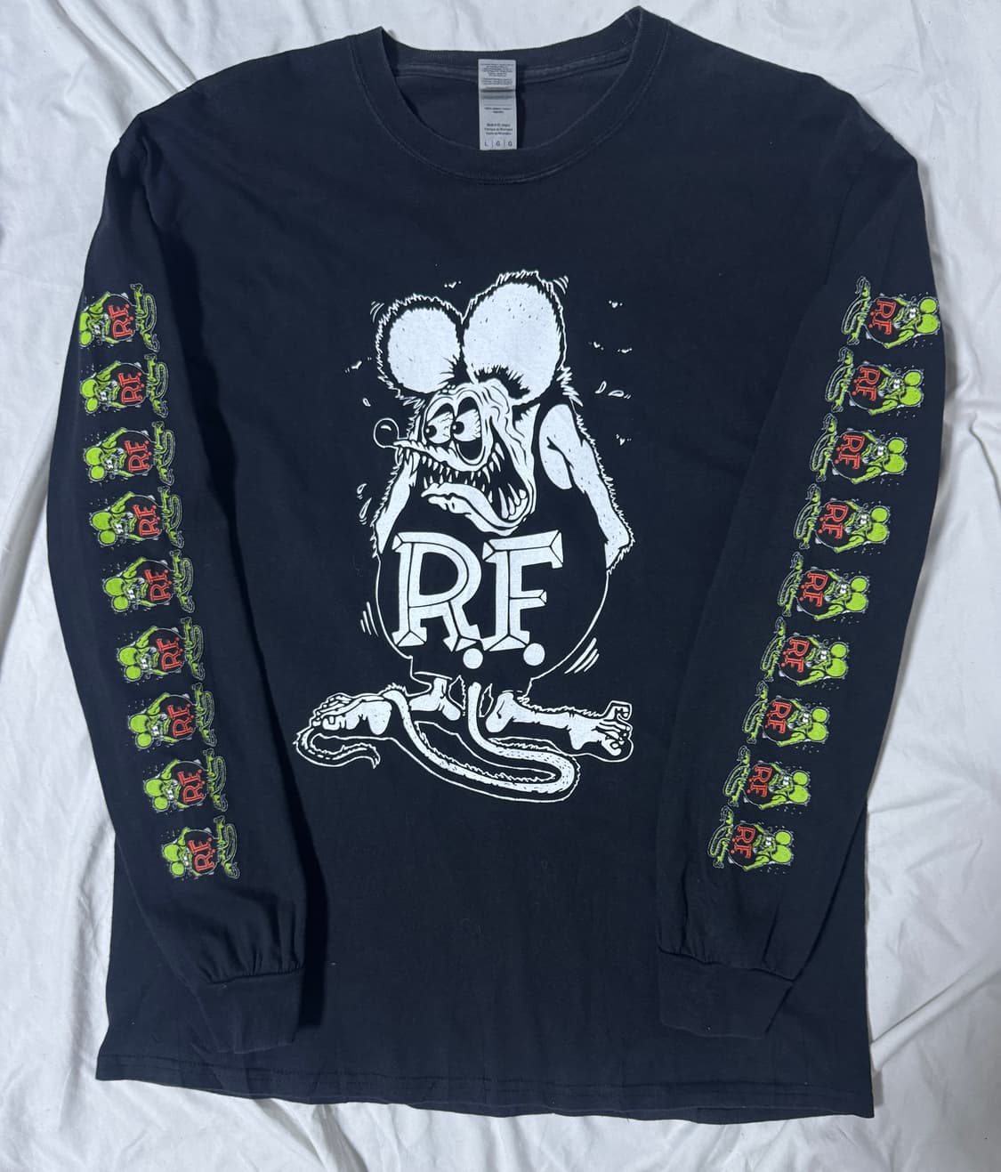 Rat fink 프린트 롱슬리브 에드 로스  상품이미지1