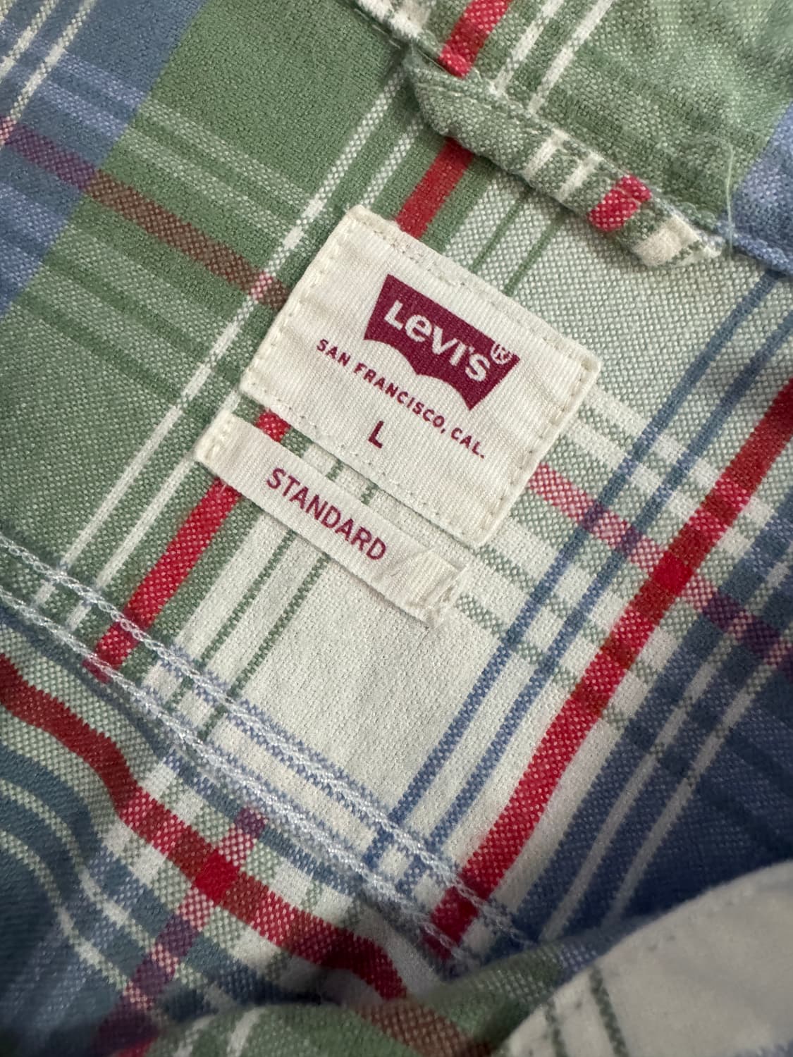 리바이스 스탠다드 핏 웨스턴 체크셔츠 L ~ XL 상품이미지6