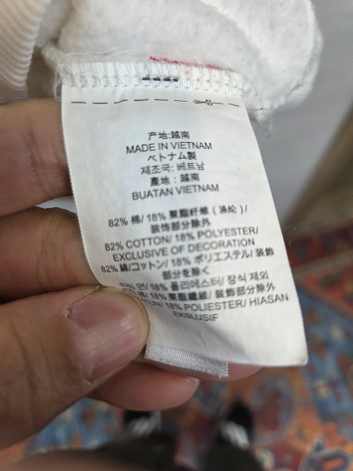 반스 아이코닉 빅로고 기모맨투맨 m 상품이미지4