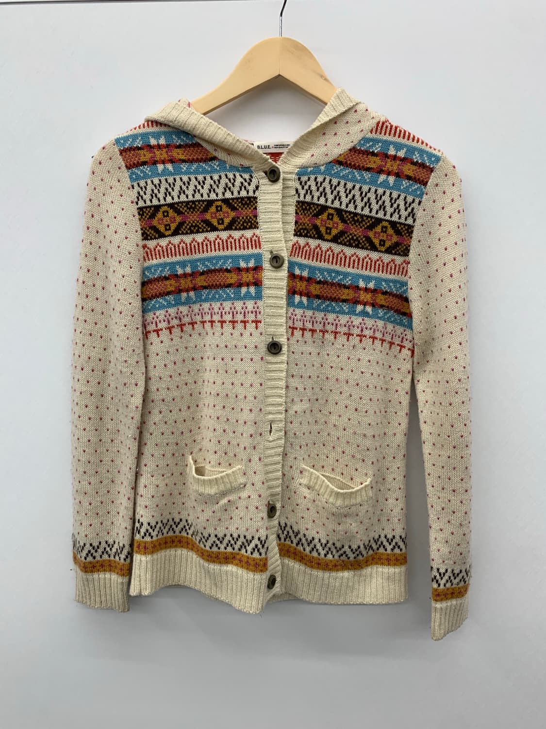 모리 노르딕 후드 가디건 상품이미지6