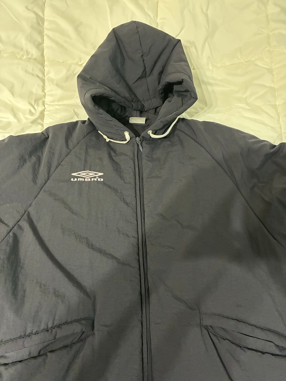 22aw 코모리 x 엄브로 벤치코트 네이비 S 상품이미지3