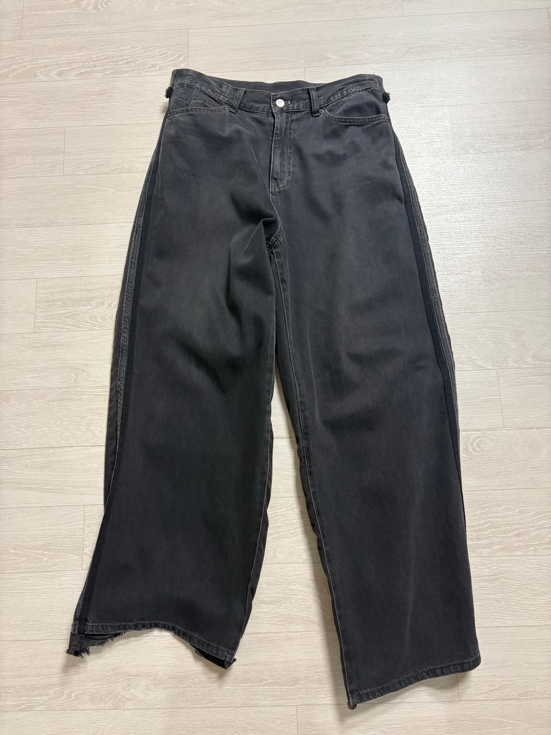 3)폴리테루 리빌드 고시마 데님 워시드블랙 002 상품이미지1