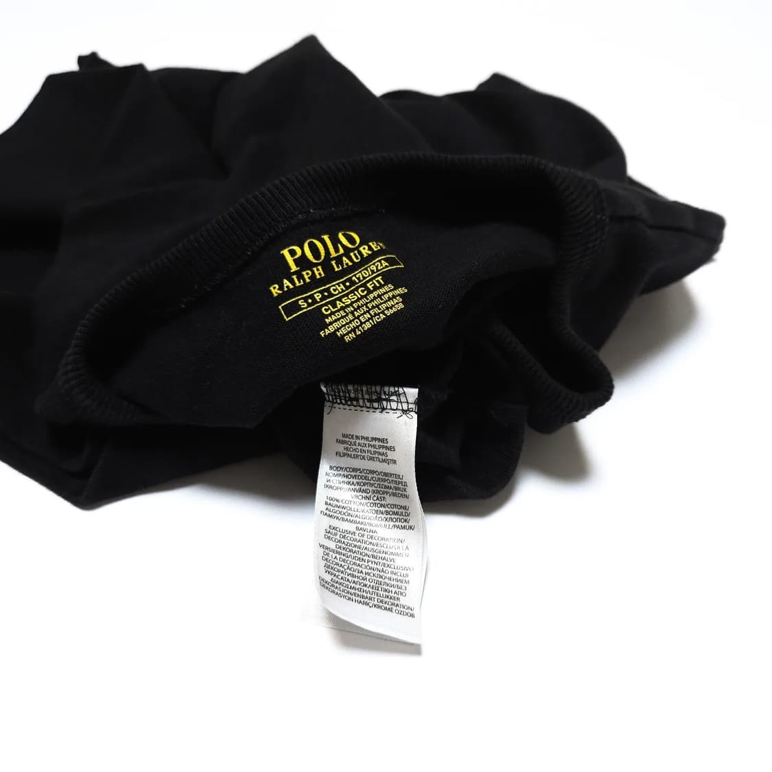 폴로 랄프로렌 블랙 라운드 반팔 티셔츠 상품이미지3