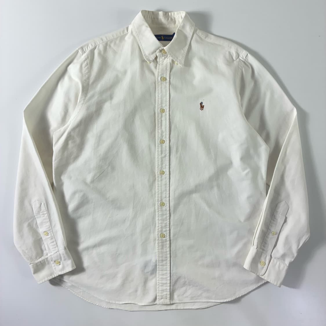 Polo  폴로 랄프로렌 자수 코튼 화이트 옥스퍼드 셔츠  상품이미지1