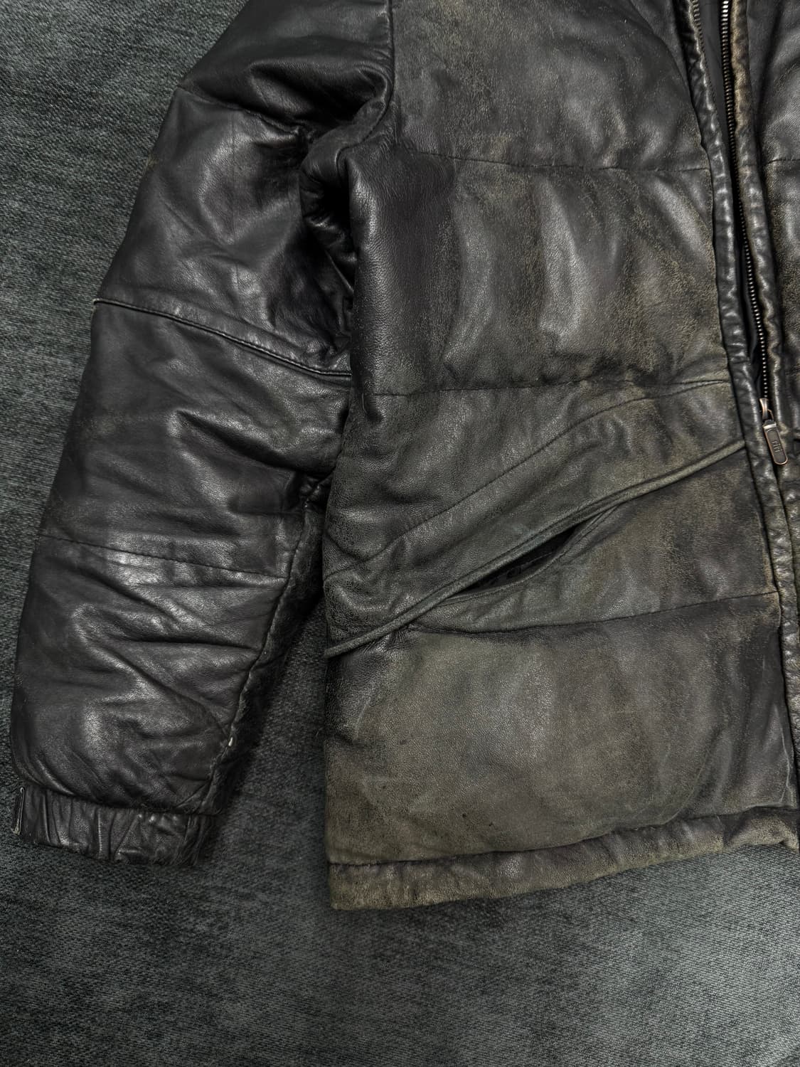 united arrow 레더 다운 푸퍼 상품이미지6