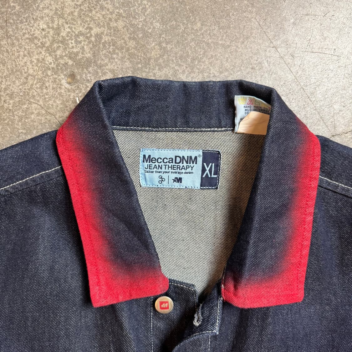 빈티지 오버핏 페인팅 데님 자켓 상품이미지2