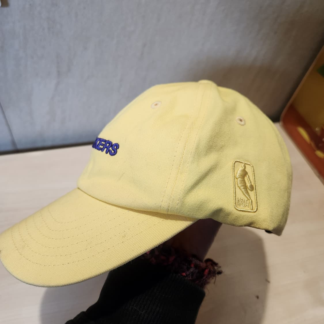 NBA LA 레이커스 옐로우 볼캡 | 파스텔 옐로우 포인트 캡 상품이미지5