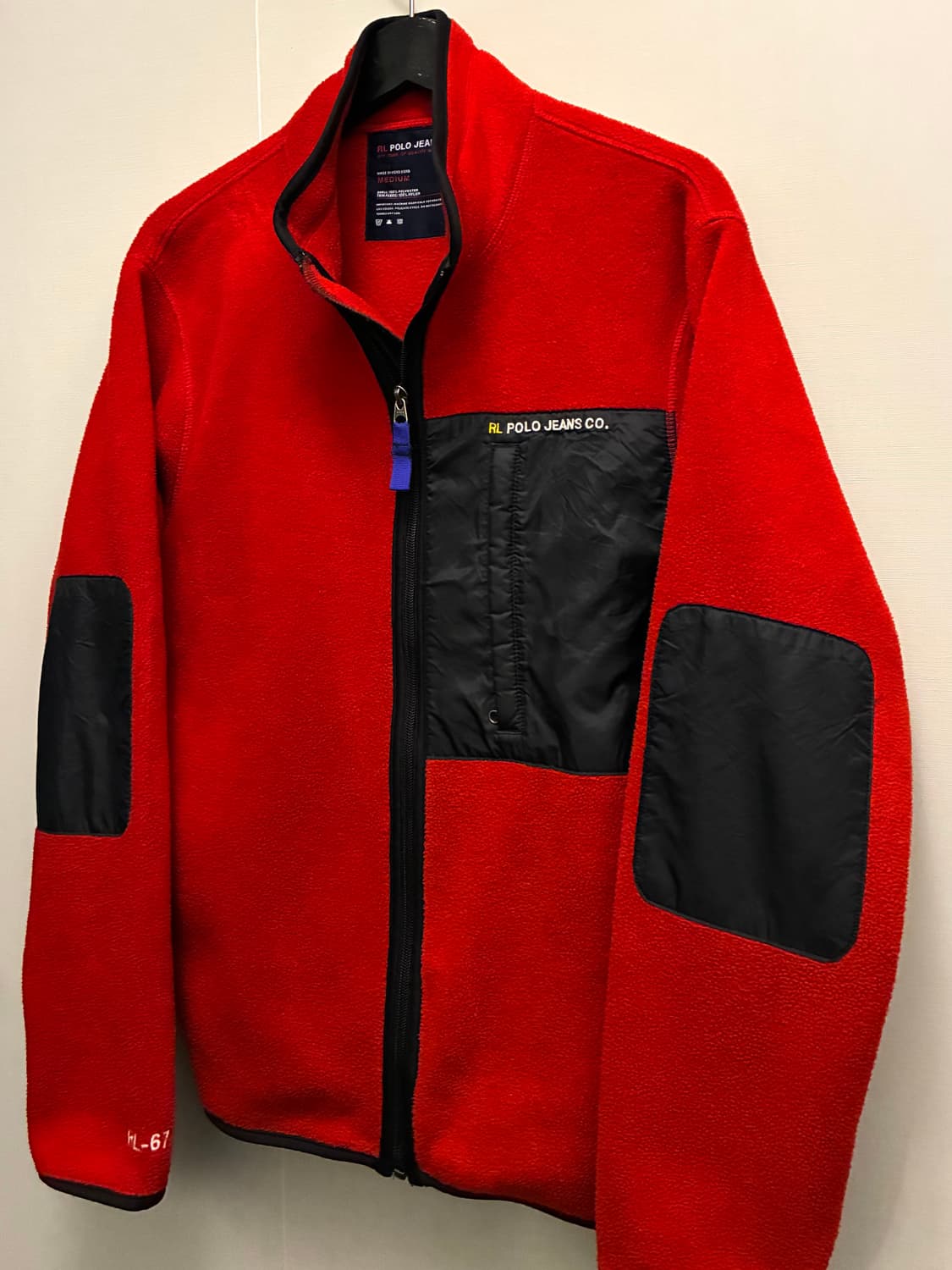 (M~L)00s POLO 폴로 진스컴퍼니 엘보 패치 플리스 후리스자켓 상품이미지3