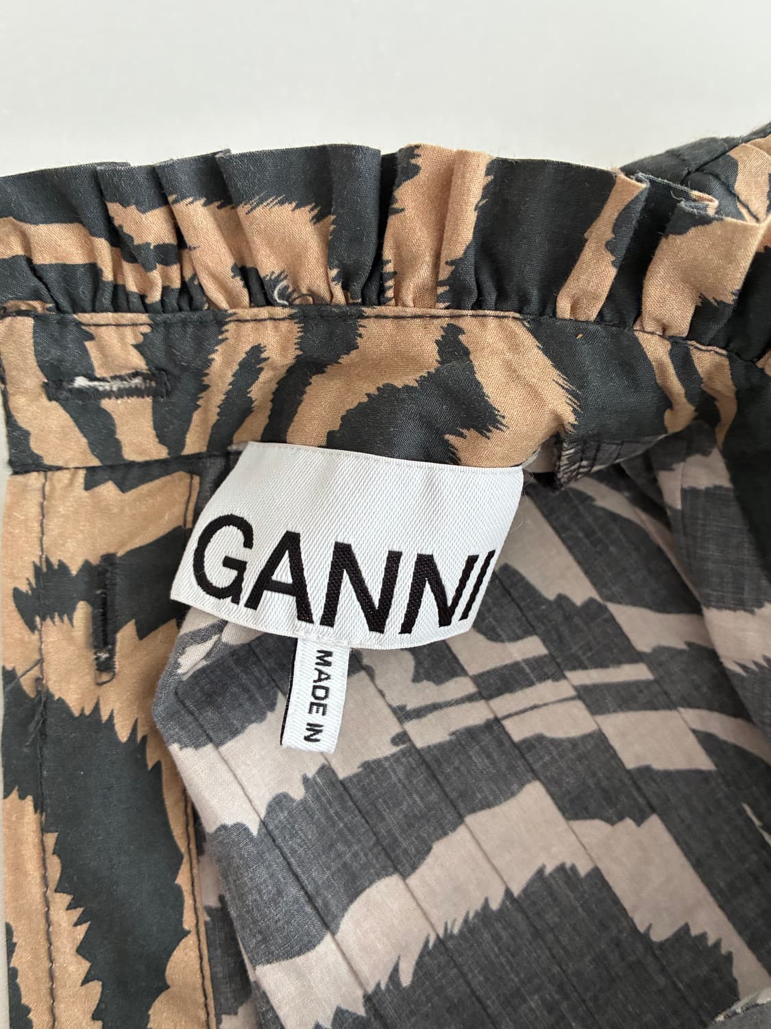 36) 가니 GANNI 지브라 패턴 미니 원피스 상품이미지5