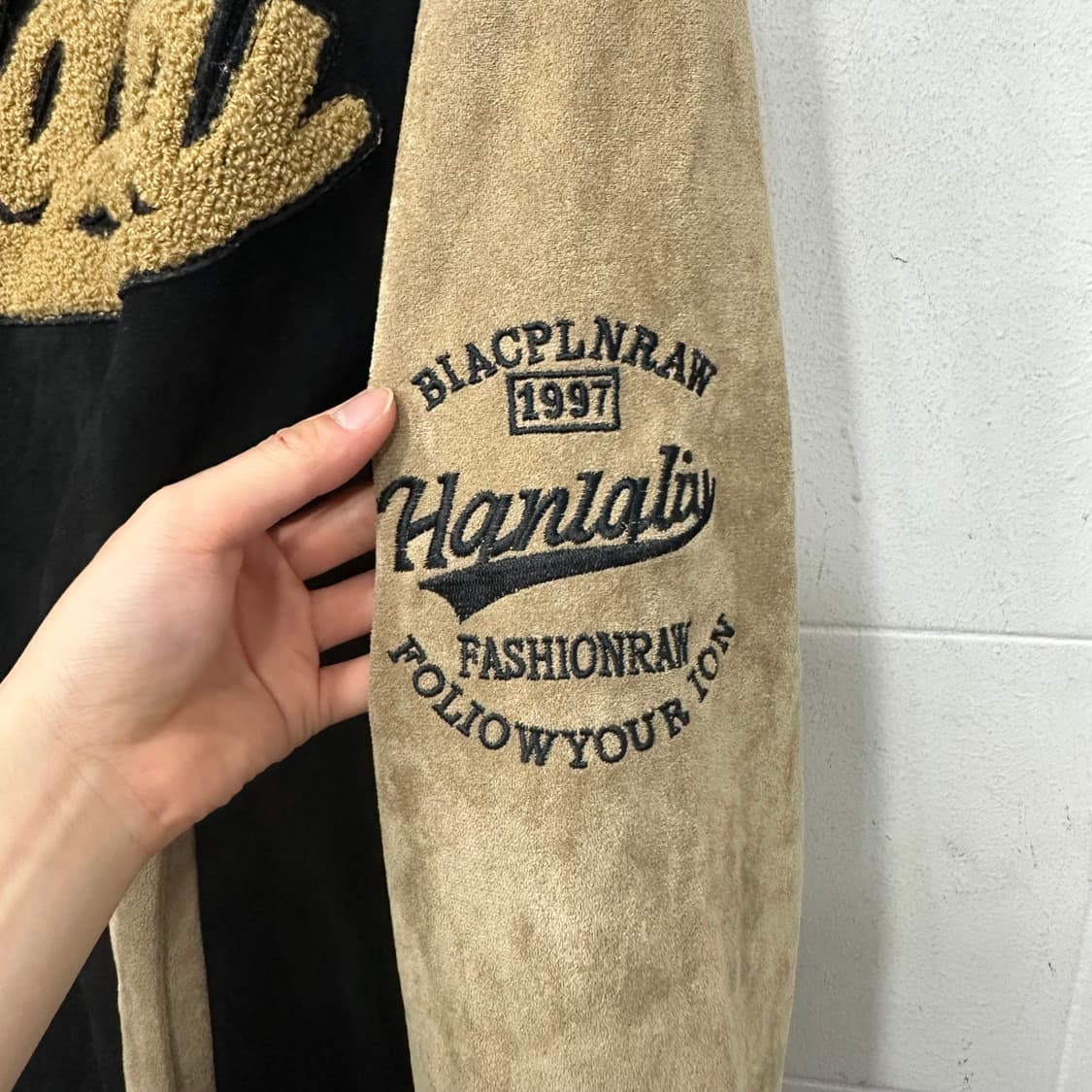 빈티지 스웨이드 바시티 자켓 상품이미지4